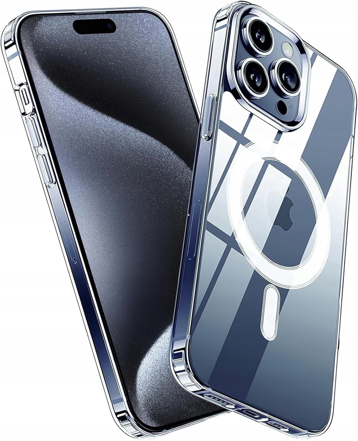 Etui QiiStar MagSafe iPhone 15 Pro Max 6.7" Przezroczyste Tpu