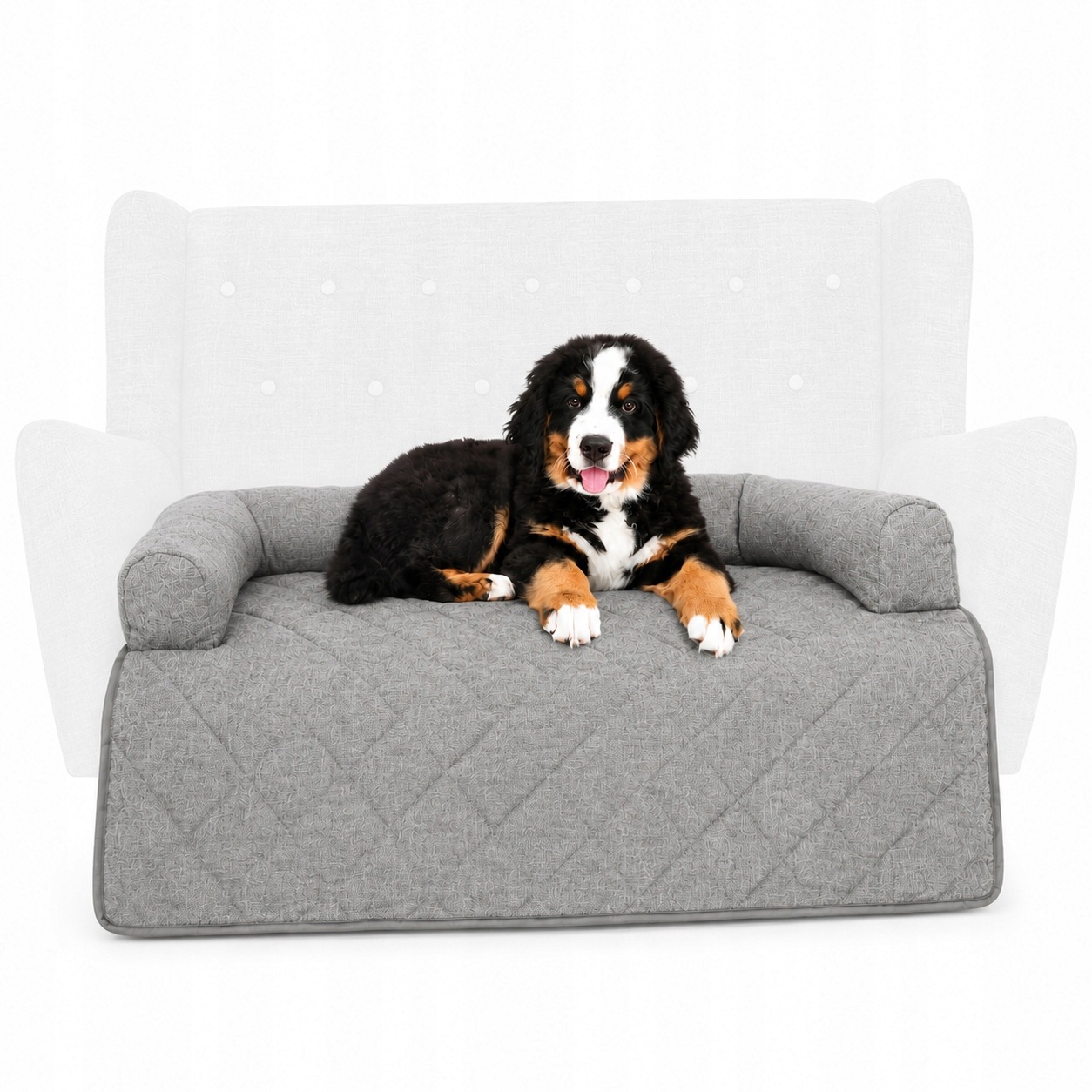 Trixie Nero Sofa Legowisko dla Psa na Kanapę 90x70 cm Pikowane Szare