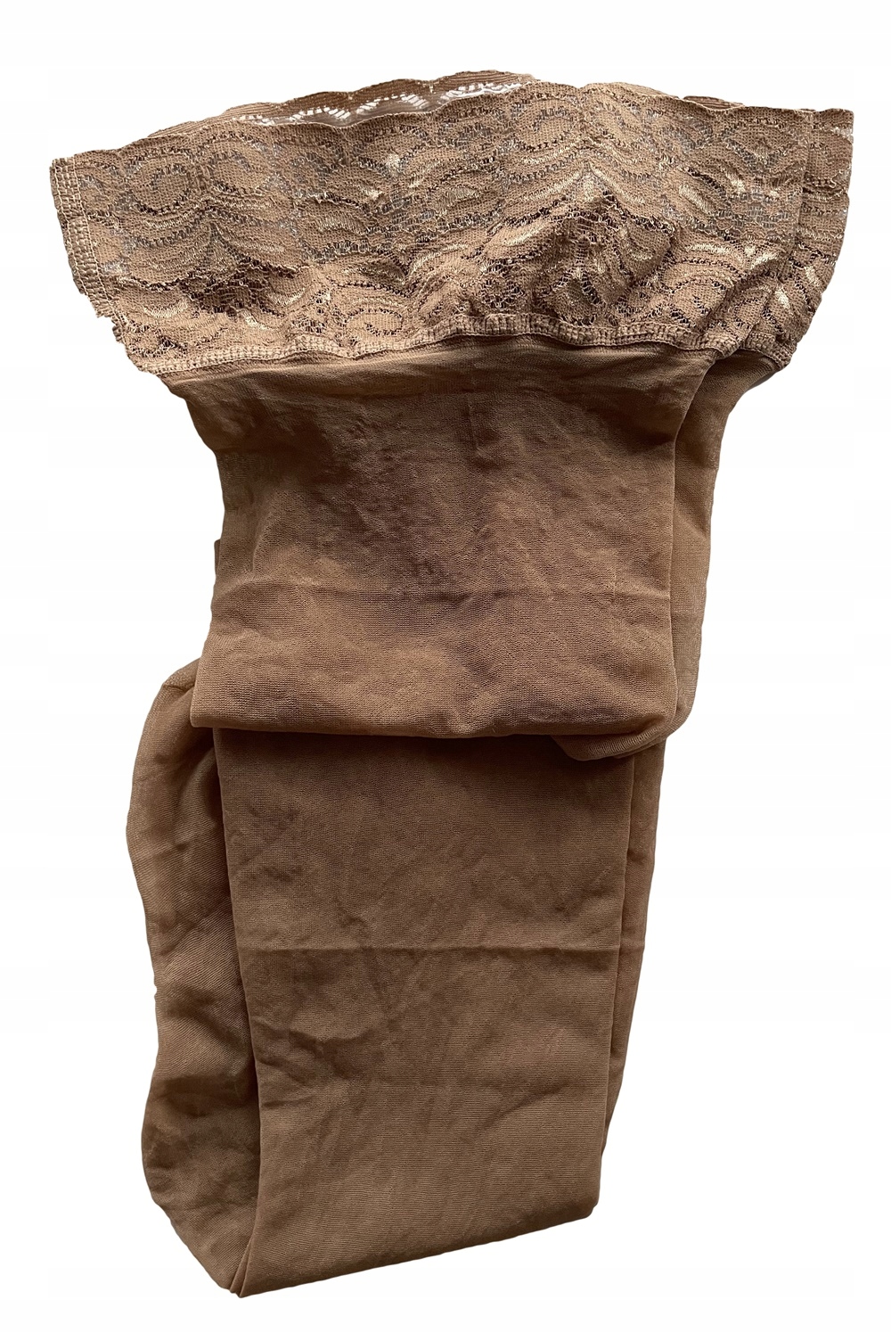 Zmysłowe POŃCZOCHY Samonośne z KORONKĄ Lycra 20den Marka Inna marka