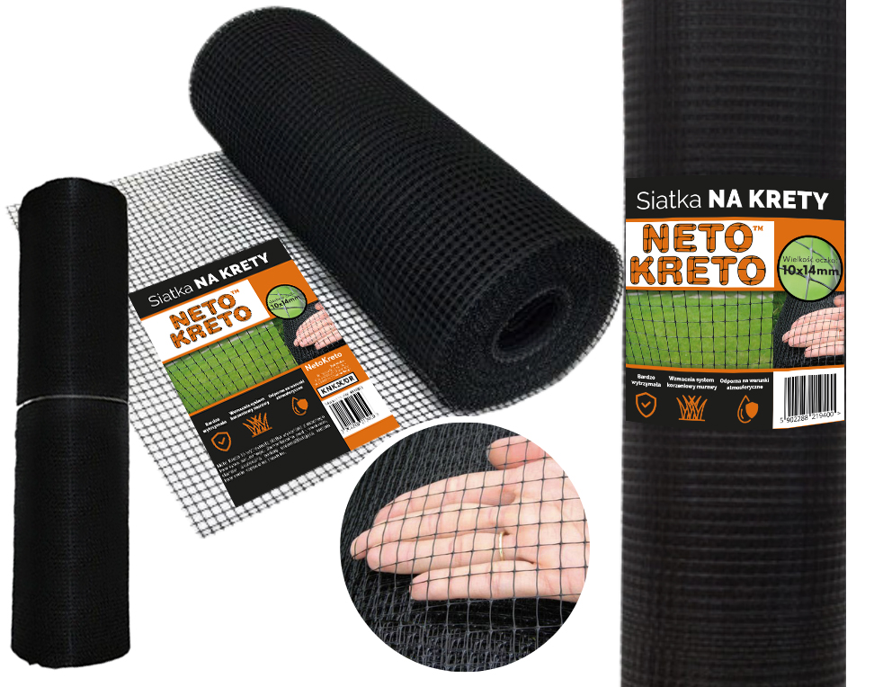 

Siatka Na Krety Kretom Plastikowa 2 m x 1mb