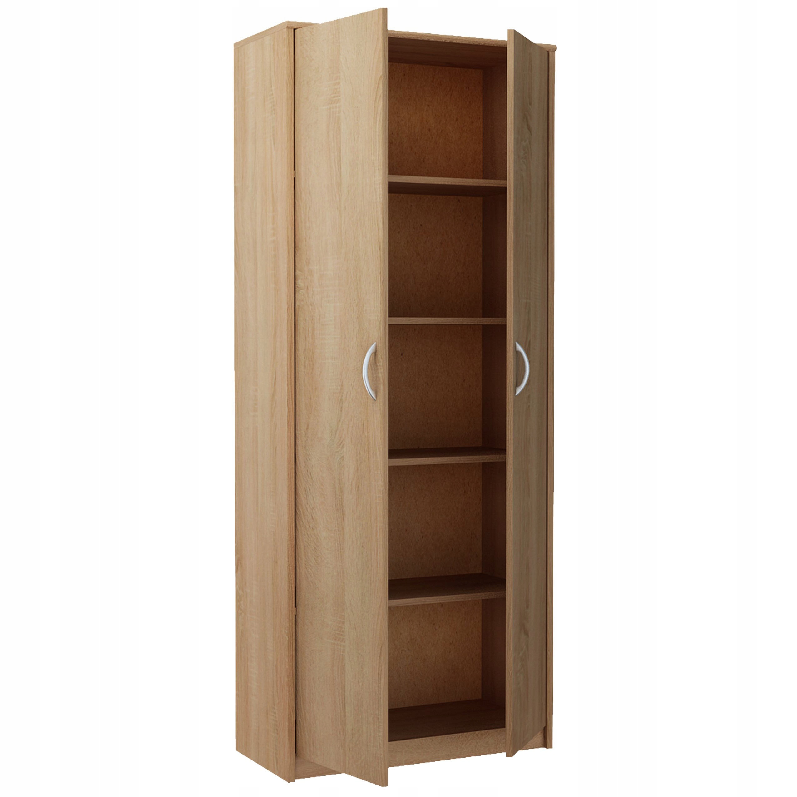 Regał Simple, zamykany, szafa, półki, Dąb Sonoma Kod producenta Loren