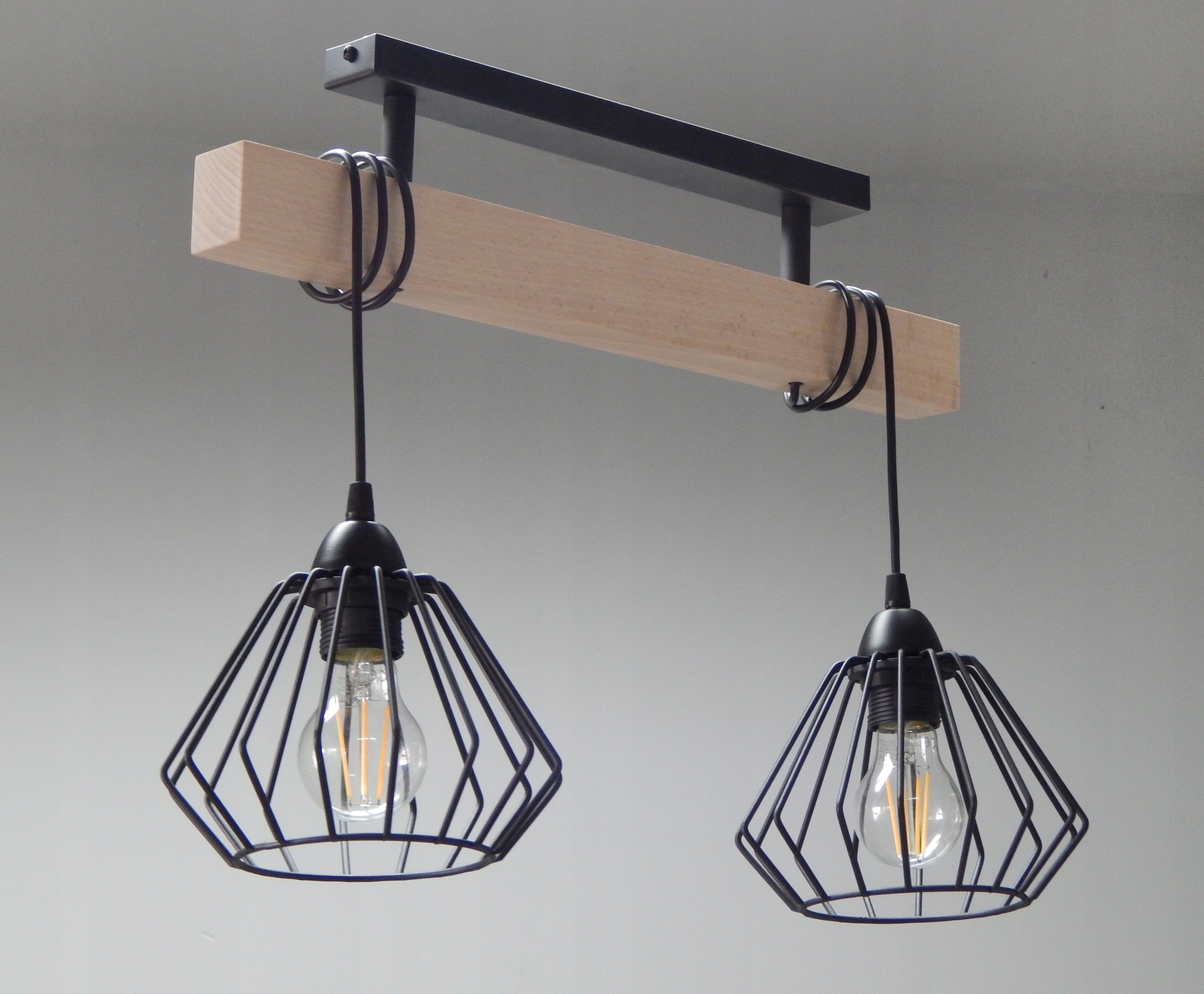 LAMPA PLAFON SUFITOWY ŻYRANDOL 018-2PL DRUCIAK LOFT SALON SYPIALNIA KUCHNIA Rodzaj plafon