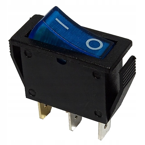 Przełącznik MK111 niebieski 230V podświetlany