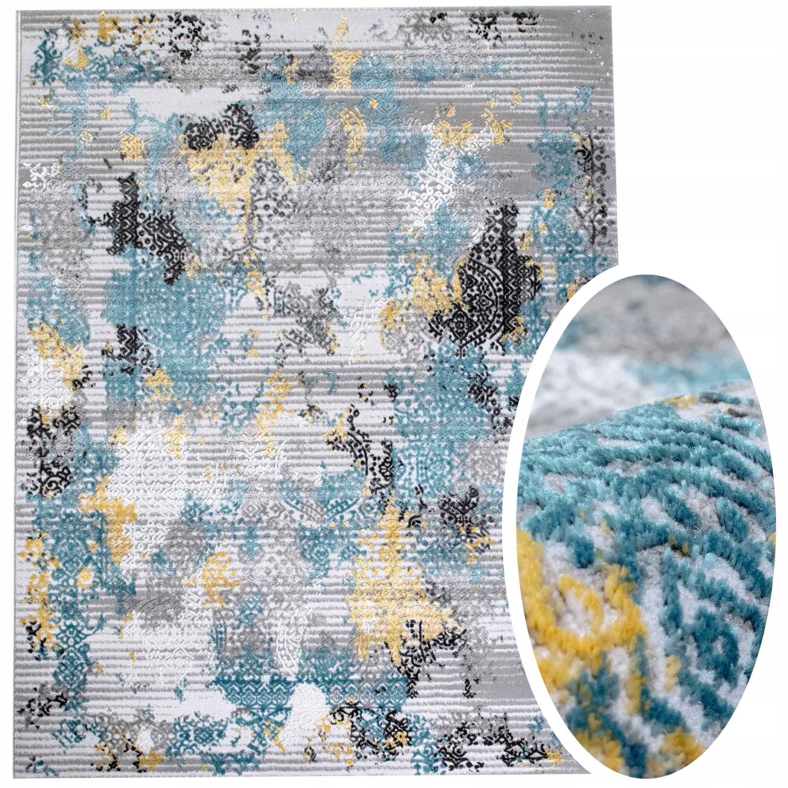 

Modny Dywan Do Salonu Rustykalny Lazur 120x170cm