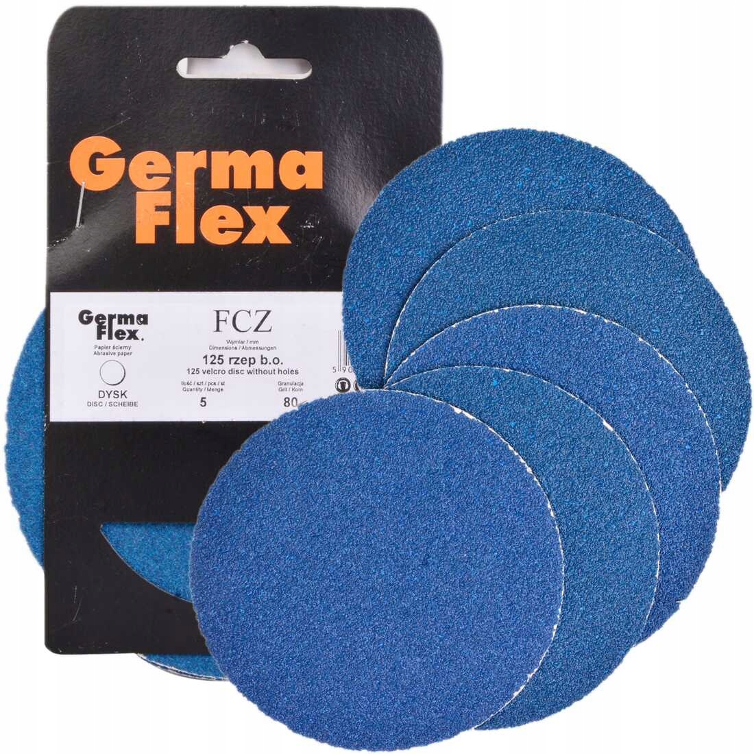 

Germa Flex krążek papier ścierny rzep 125mm gr 80