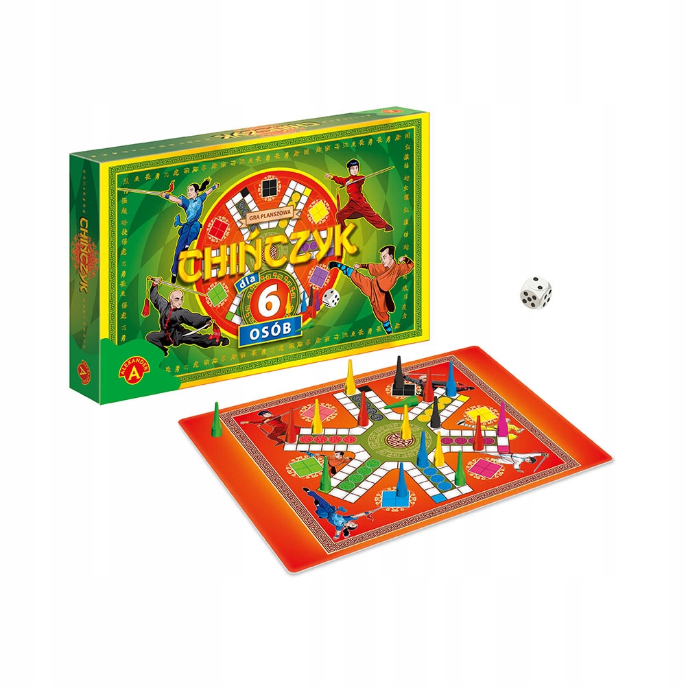 Chińczyk dla 6 osób. Gra planszowa Typ Podstawa