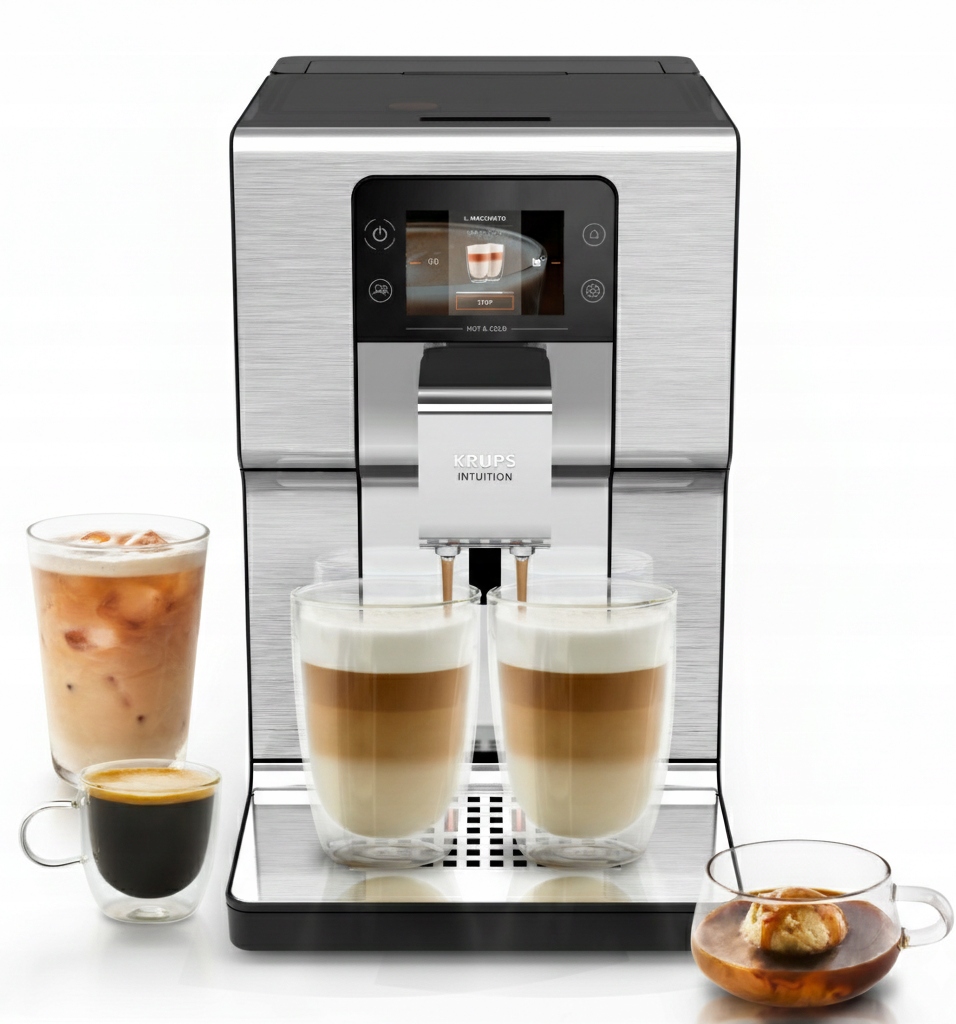 Ekspres ciśnieniowy do kawy Krups Intuition Experience Hot&Cold 30 napojów