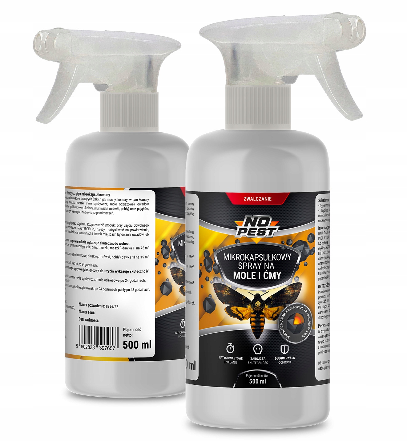 ZAWIESZKA PREPARAT DYSK PUŁAPKA LEP SPRAY ŚRODEK NA MOLE NO PEST ZESTAW Producent No-Pest