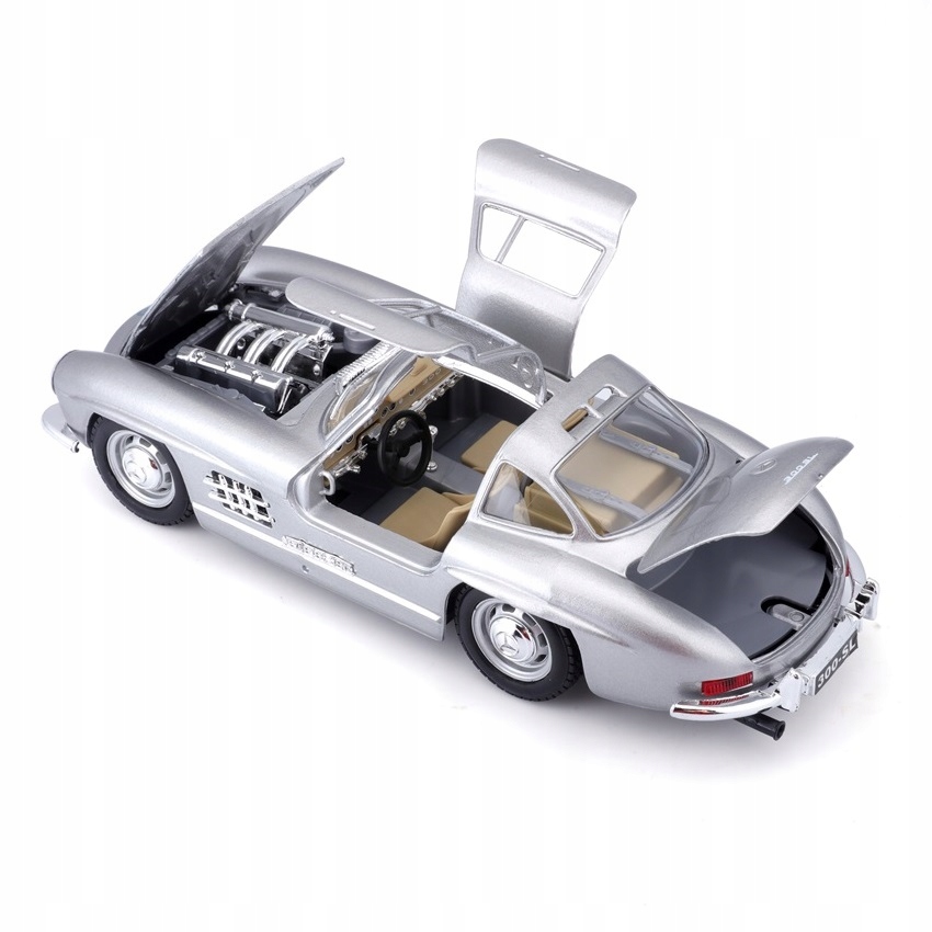 Mercedes-Benz 300 SL 1:24 model Bburago 18-22023 Materiał metal plastik