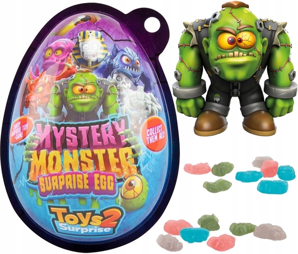 

Figurka Potwór Jajko Niespodzianka Żelki Monster