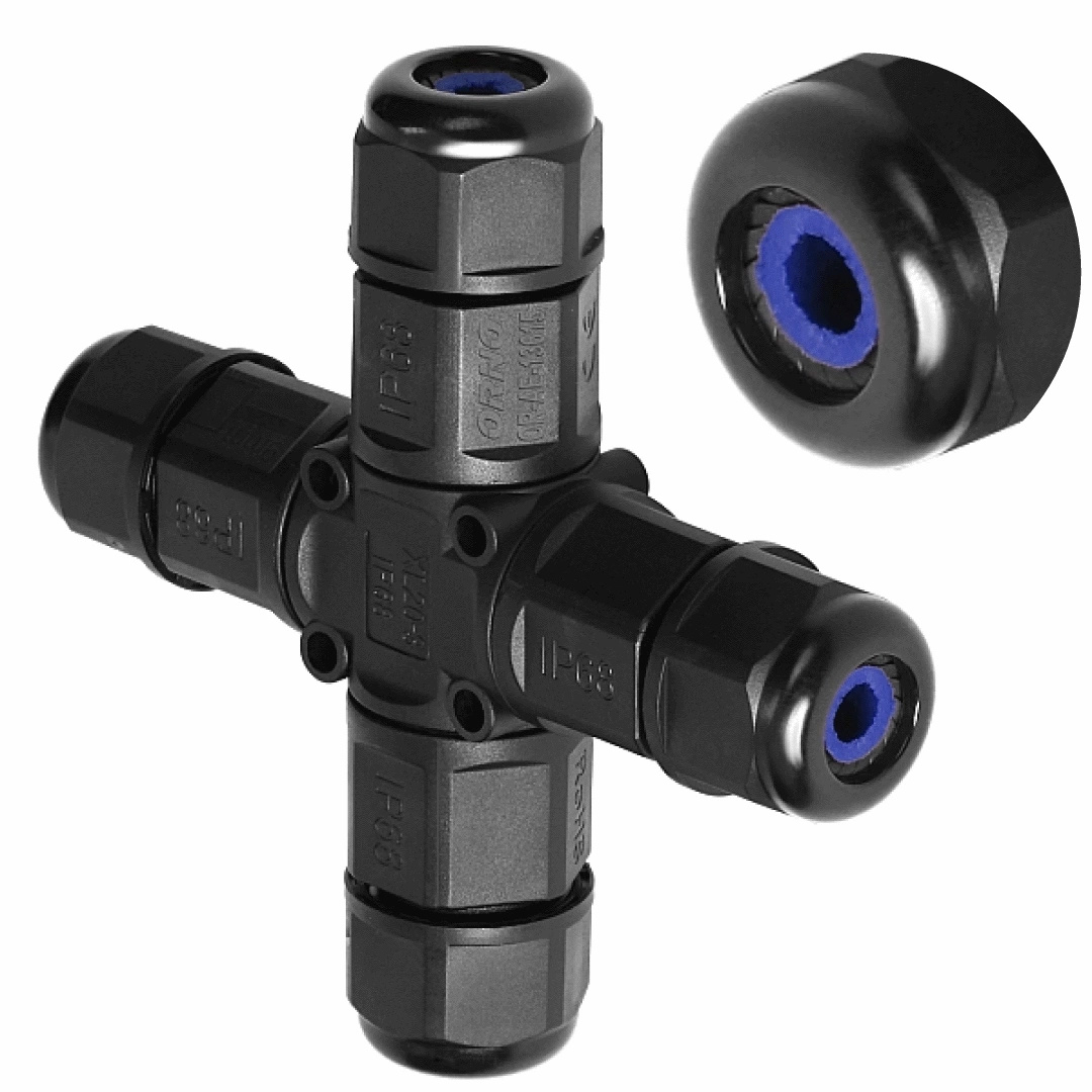

Złącze Mufa Kablowa Czwórnik Hermetyczne 3x4 mm2