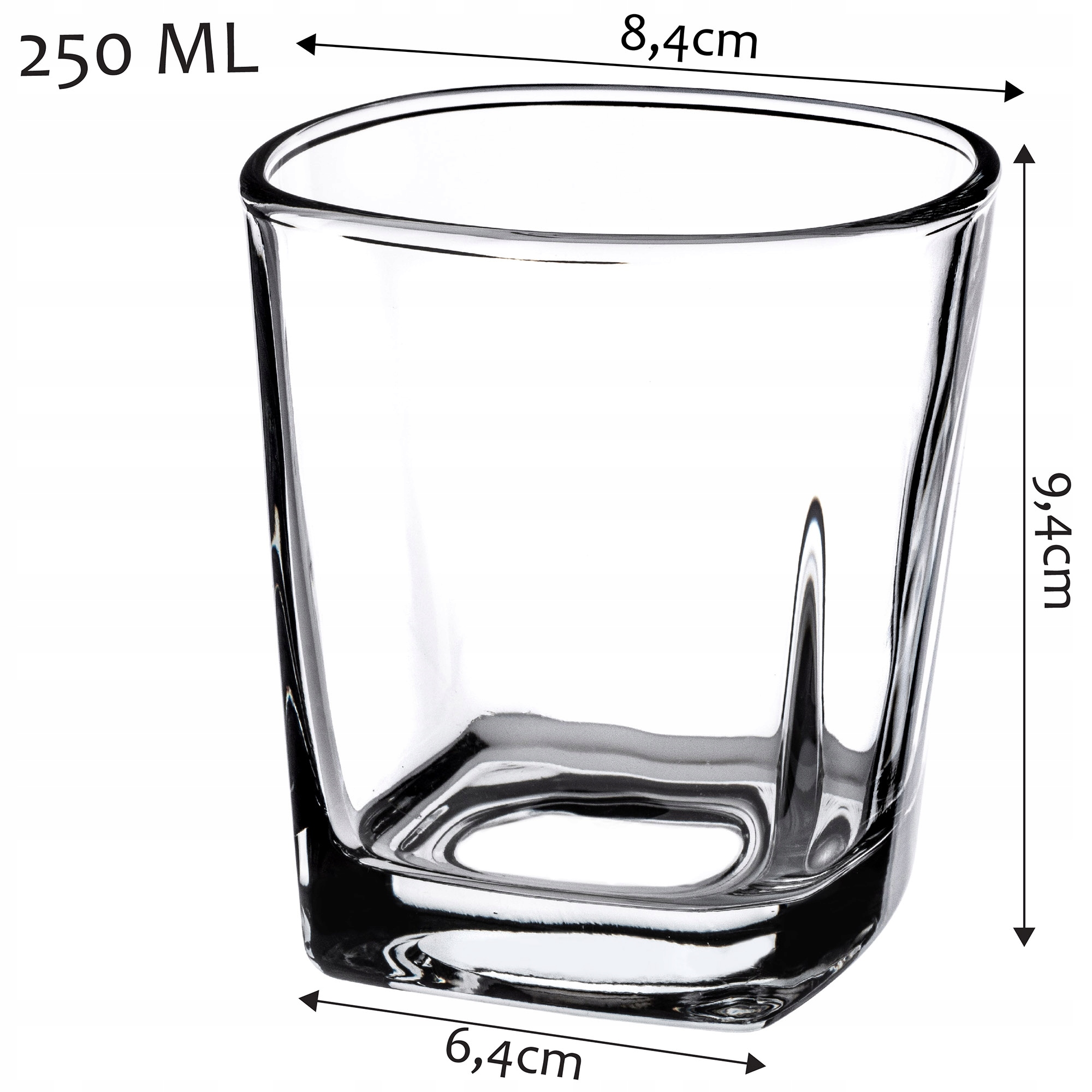 SZKLANKI DO WHISKY DRINKÓW NAPOJÓW SOKU 12x 250ml Kod producenta K4496