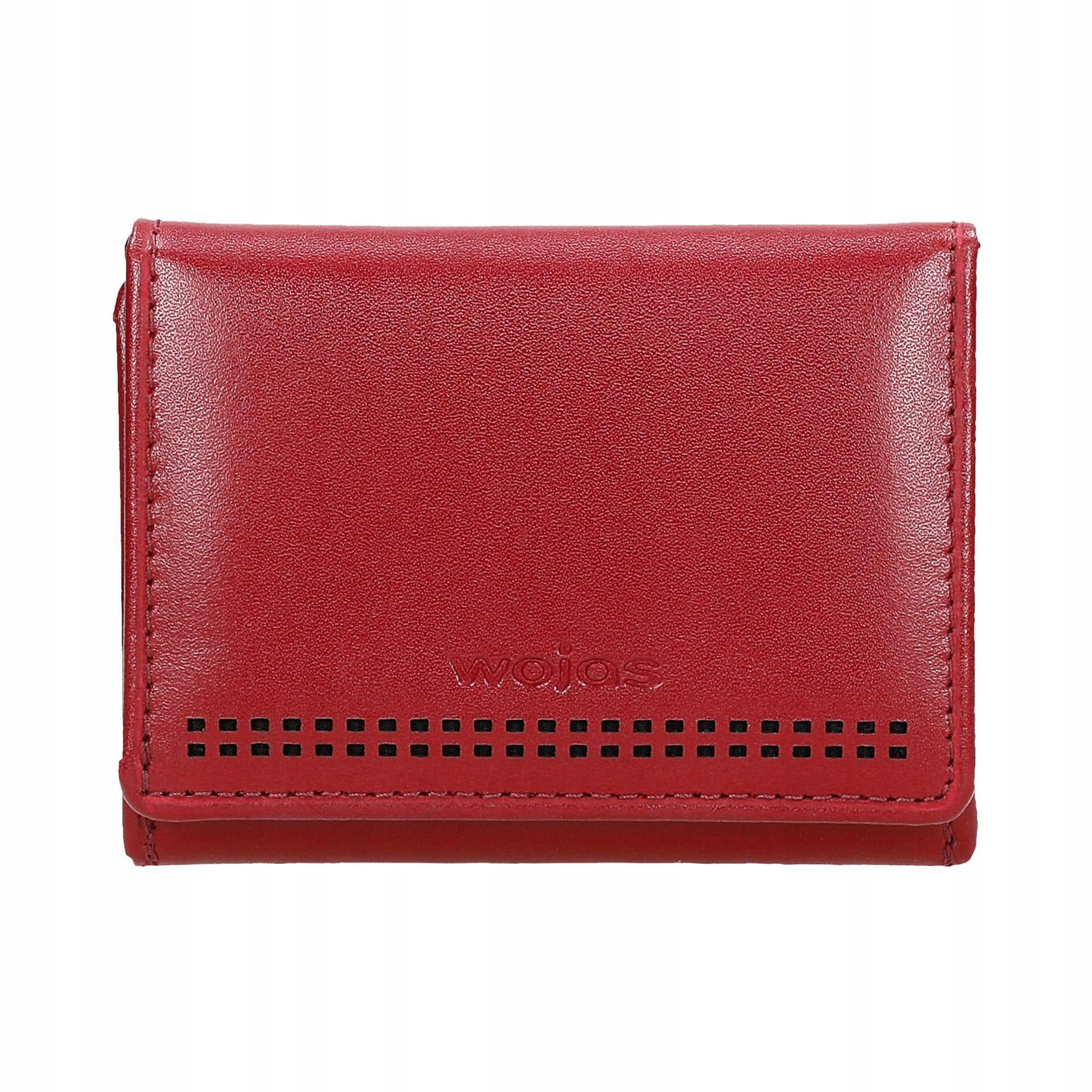 Červená kožená peněženka s Rfid ochranou