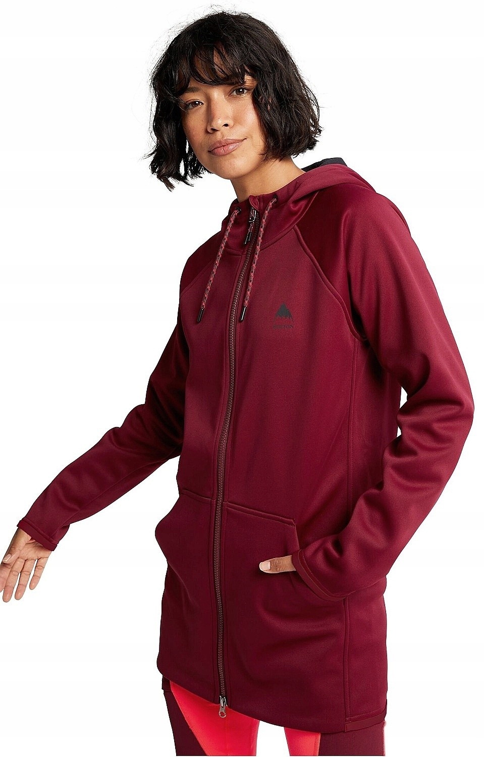 Mikina Burton Crown Weatherproof Long Zip - Mulled