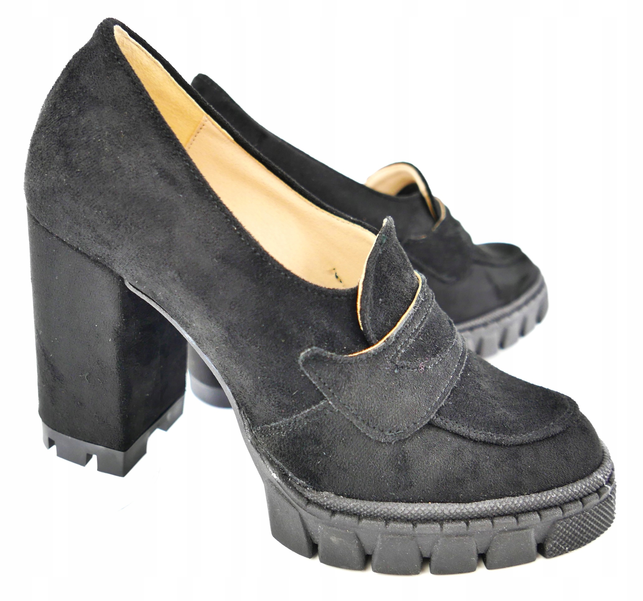 Skorpio Polské Polobotky Mokasíny Na Podpatku R40