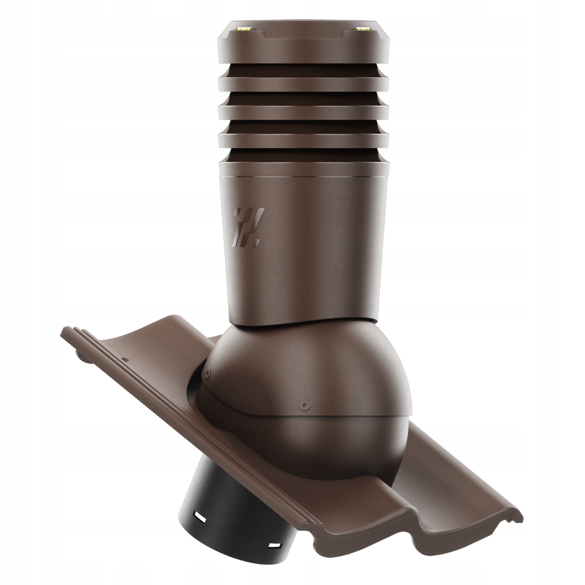 Větrací komín ECO125 střešní Creaton Goteborg Hnědý
