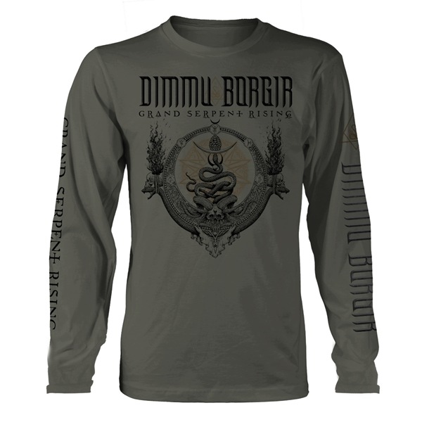 Dimmu Borgir Grand Serpent Rising tričko s dlouhým rukávem, vojenská zelená, velikost XXL
