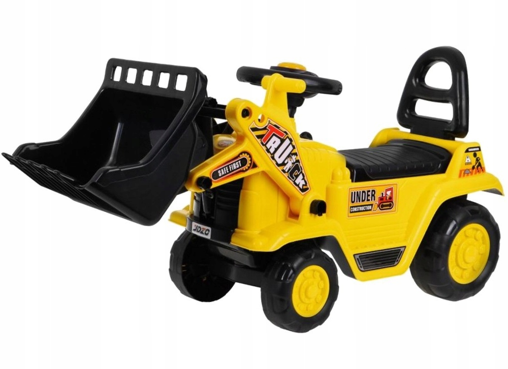 Koparka Jeździk dla Dzieci Łyżka Spychacz Widlak 3w1 Pojazd Budowlany 0972