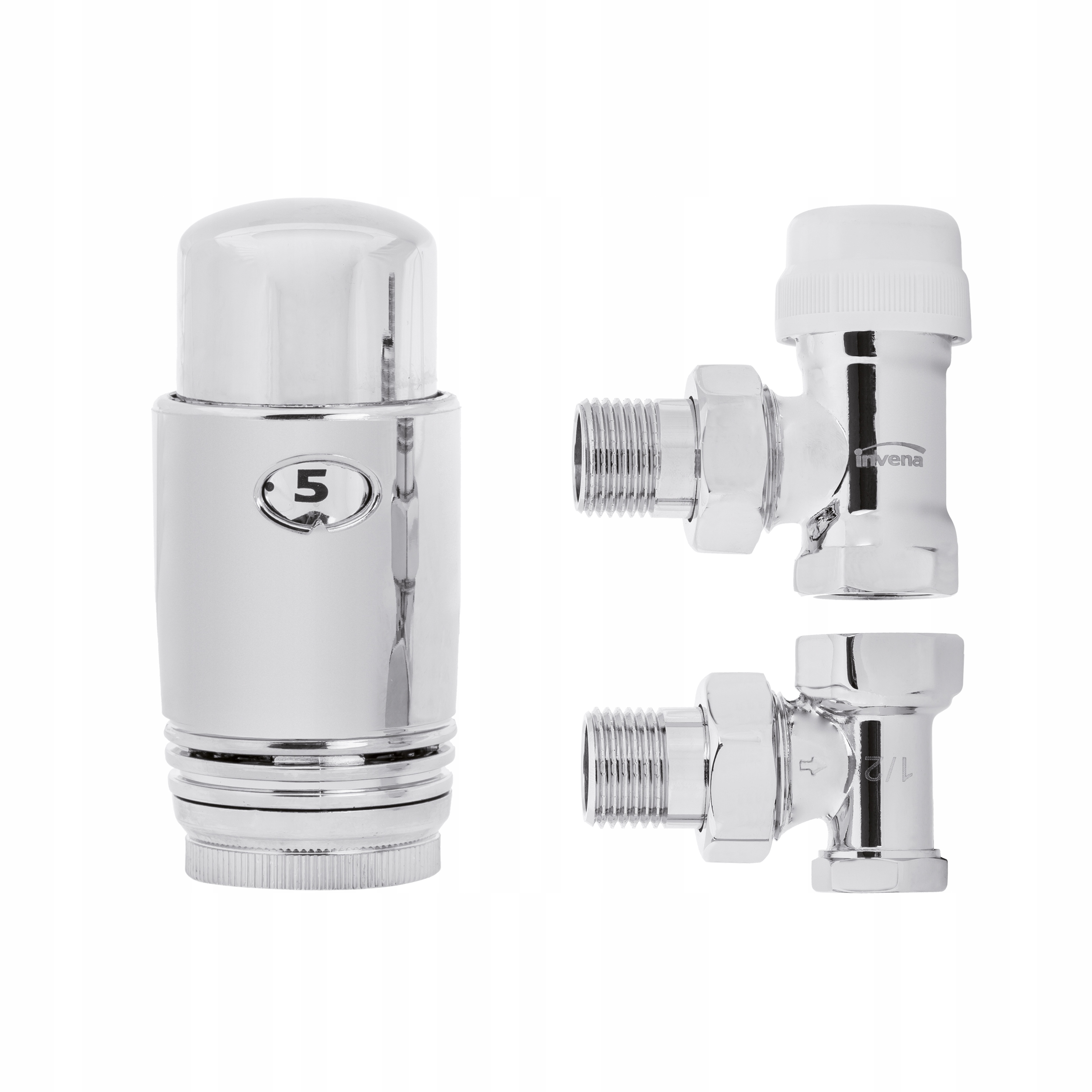 Úhlový termostatický komplet Invena CD-79-K15-S