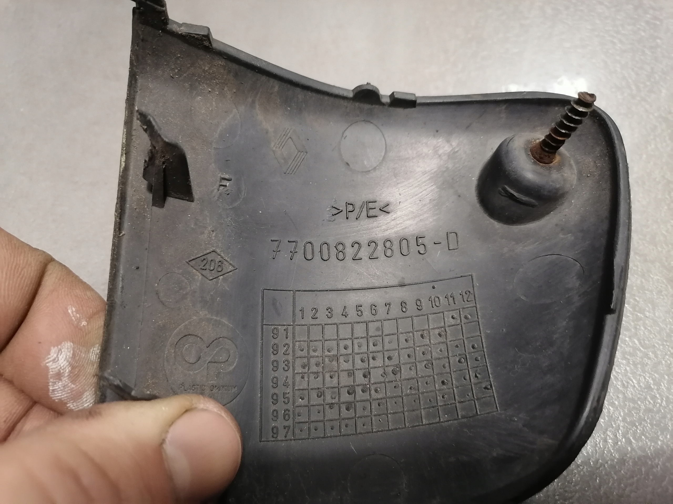 Copri Paraurti Destro RENAULT LAGUNA 7700822805