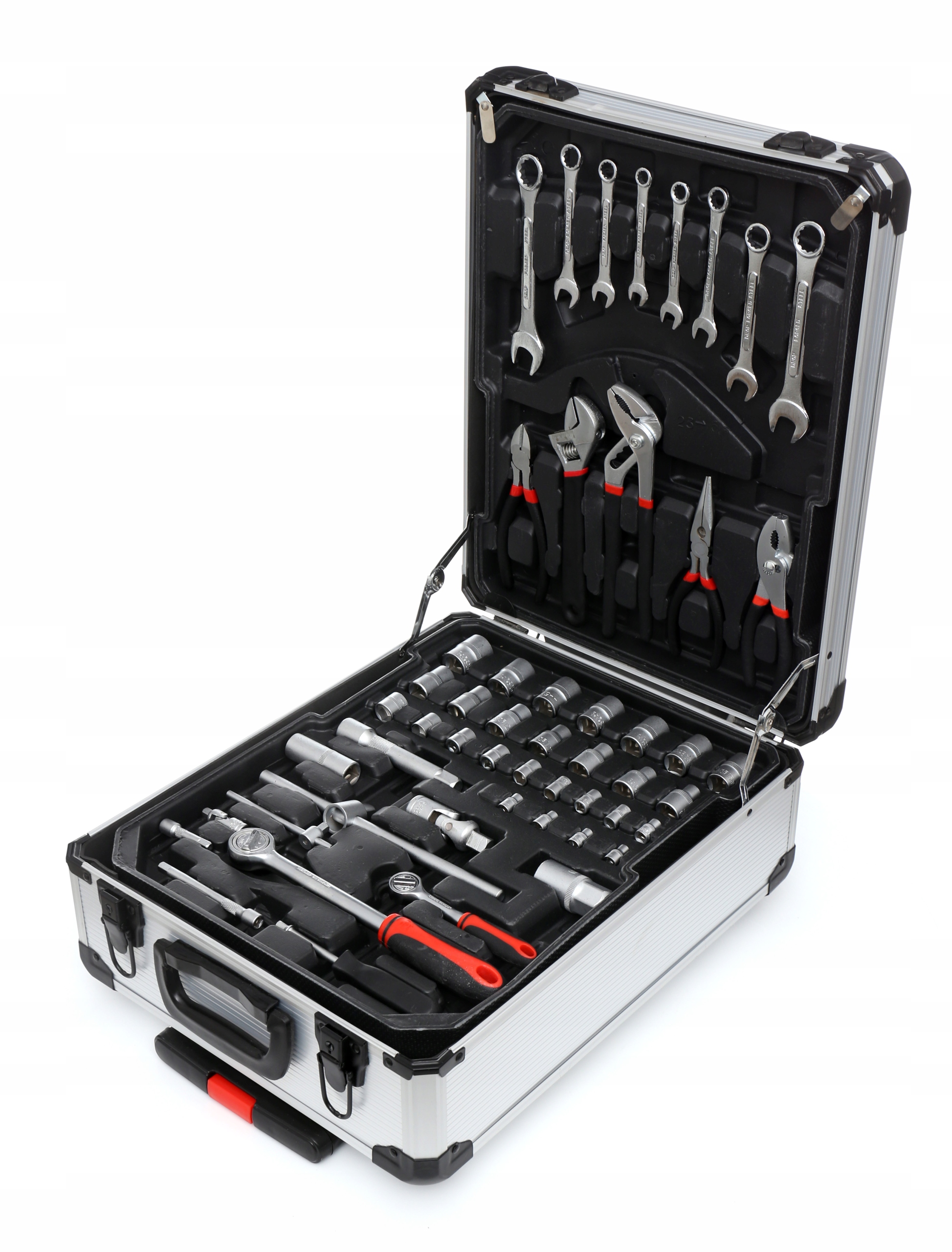 ZESTAW NARZĘDZI KLUCZY 188 EL METALOWA WALIZKA NARZĘDZIOWA PROFESIONAL Liczba elementów w zestawie 188