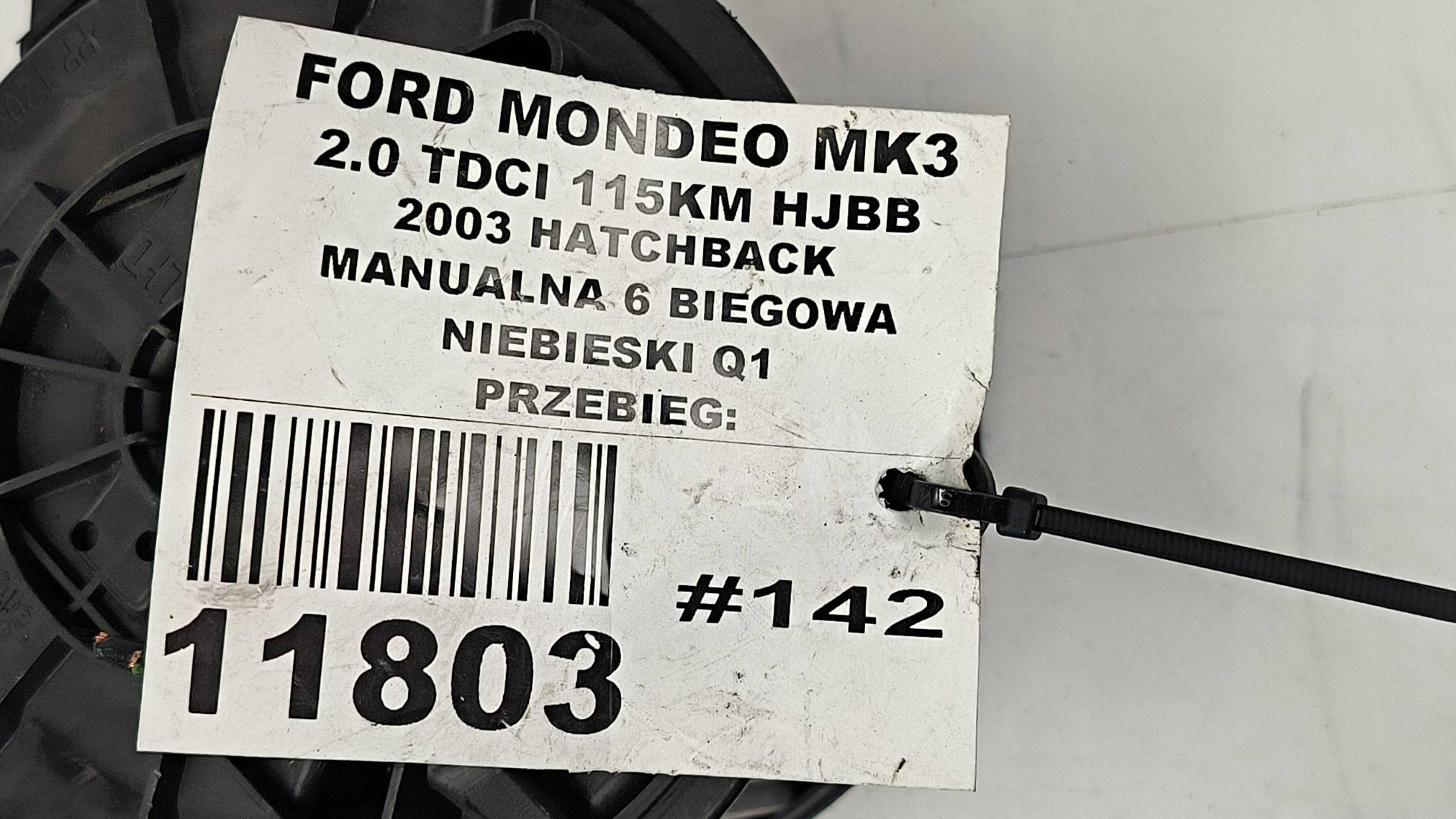 ventilator kabinski 1S7H-18456-AD FORD MONDEO MK3