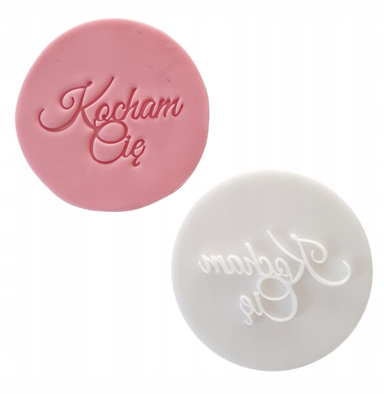 

Stempel do masy cukrowej z napisem Kocham Cię