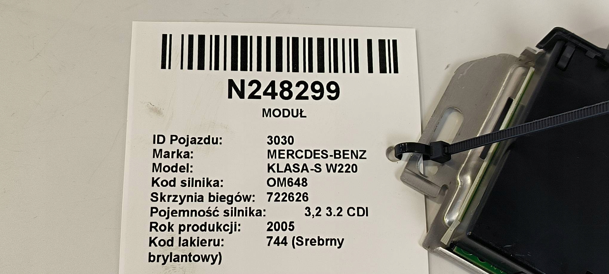 module A00054056 Mercedes-BENZ KLASA-S W220