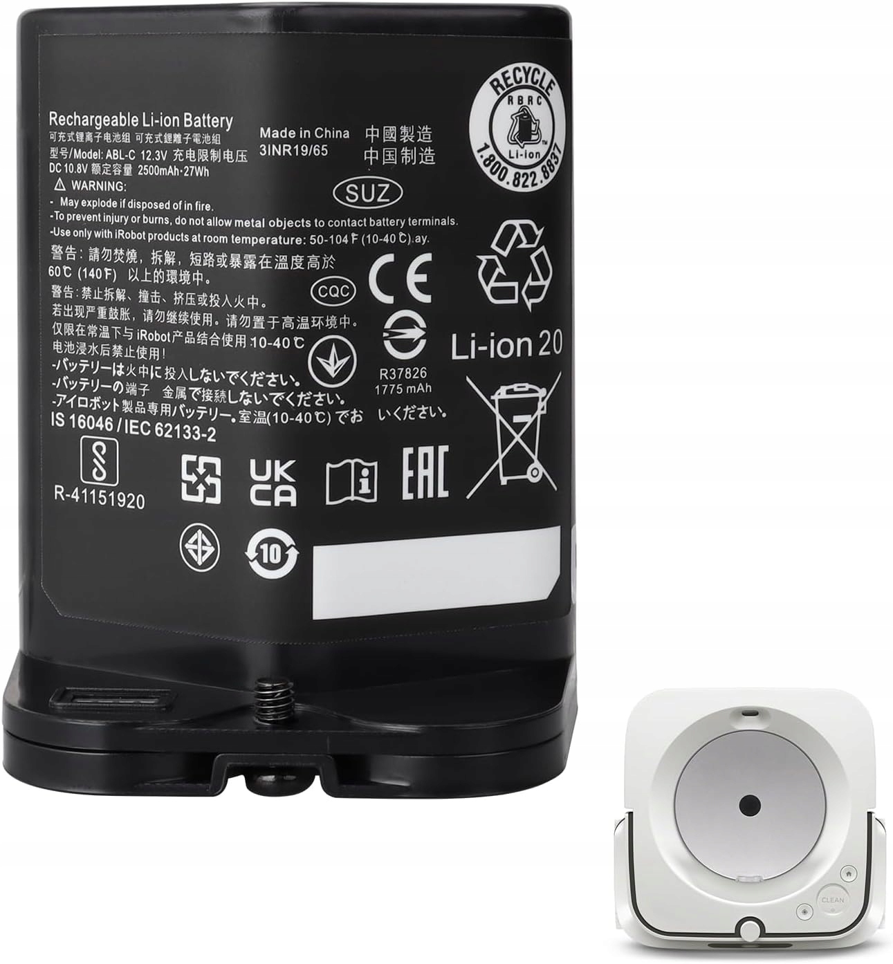 Bateria Akumulator Abl-c do iRobot Braava Jet M reg10