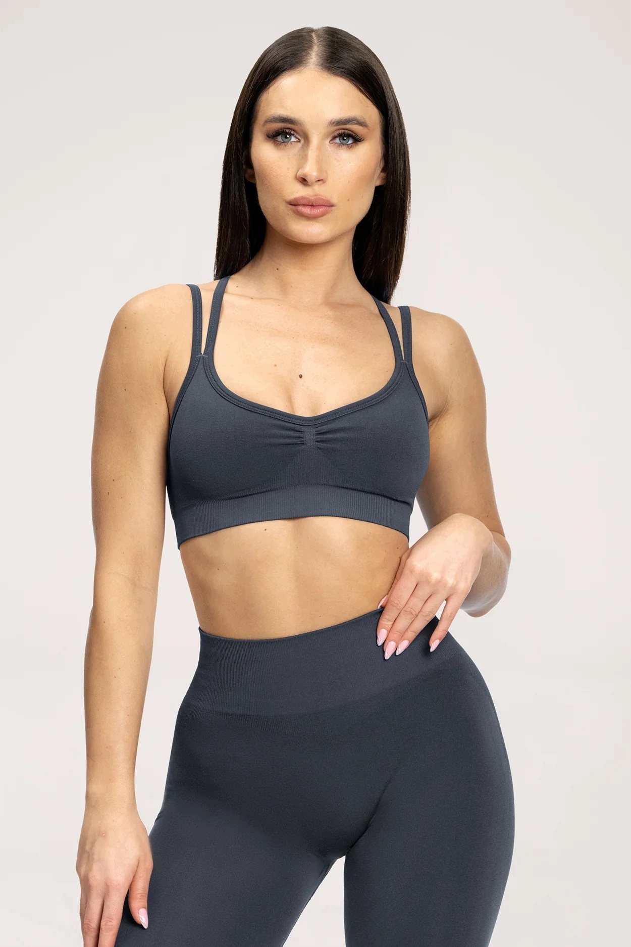 Gym Glamour Biustonosz fake Bbl anthracite r. Xs