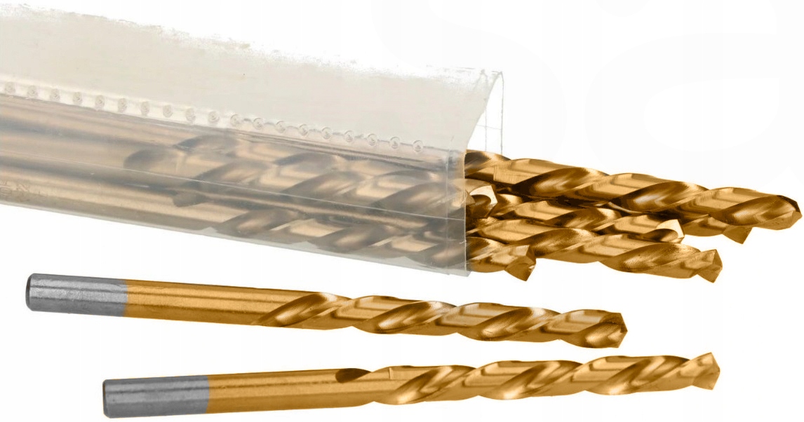 

Wiertło Metalu Tytanowe Fi 2.5 mm Tytan Hss 10 szt
