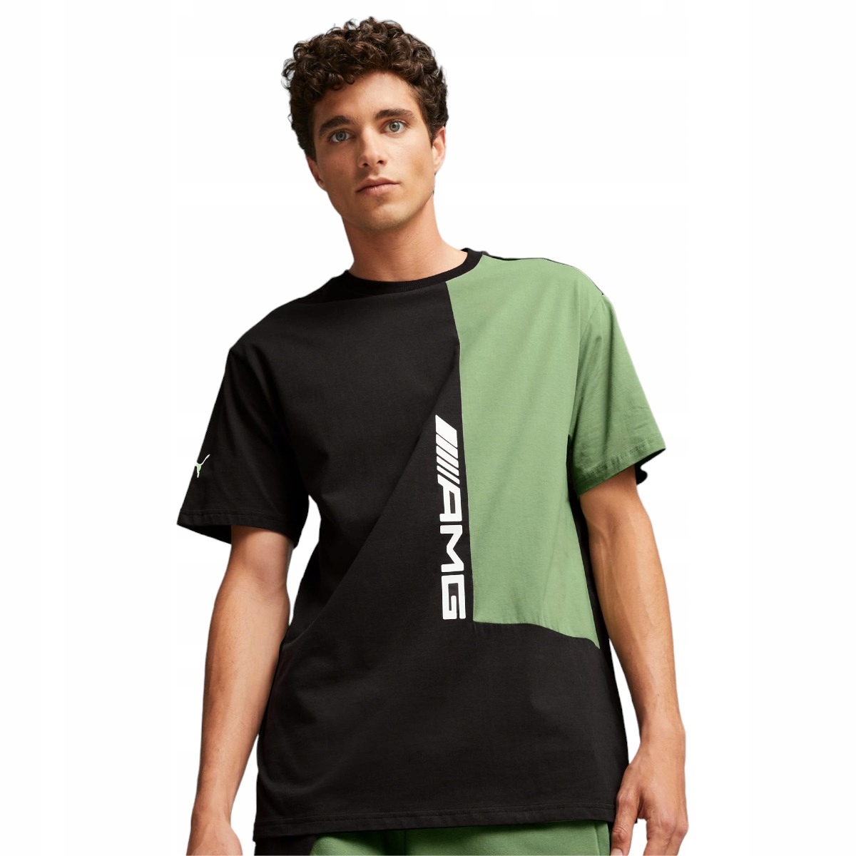 Puma Pánské Tričko Amg Statement Tee Černo-zelené r.XL