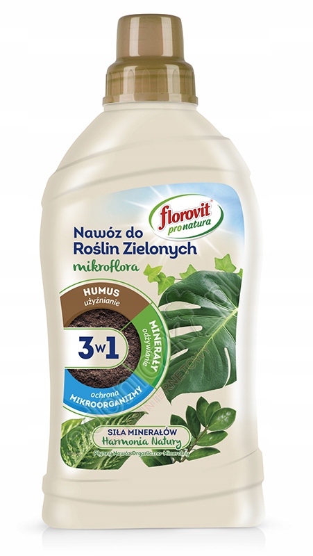 

Nawóz Mikroflora 3w1 Do Roślin Zielonych 1L