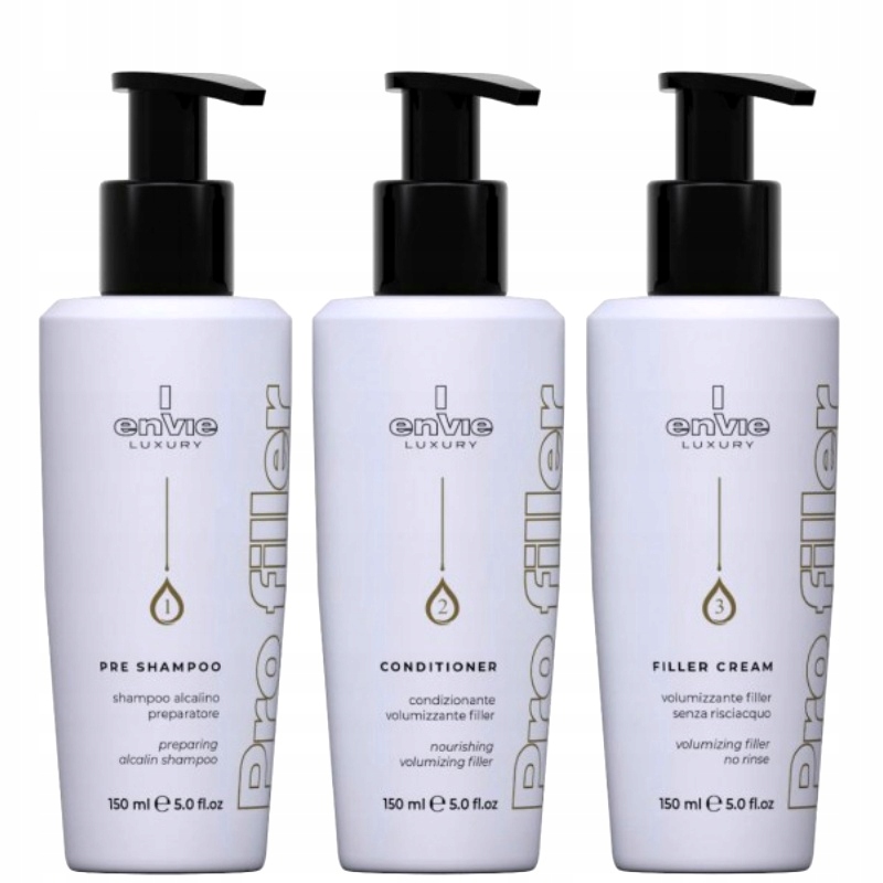 Boto Zabieg Regeneracja Włosów Zniszczonych Odbudowa 3x150ML Envie 24K