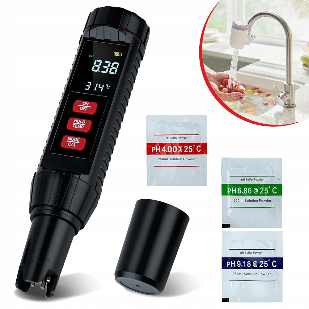 Digitální Měřič Ph, Tester Kvality Vody, Měřič Kvality Vody Do Bazénu