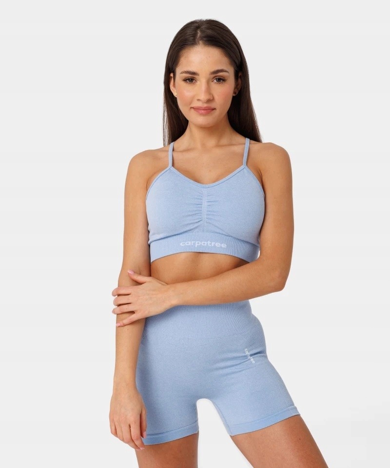 Biustonosz bezszwowy Carpatree Allure niebieski Cp-asb-bb-ni