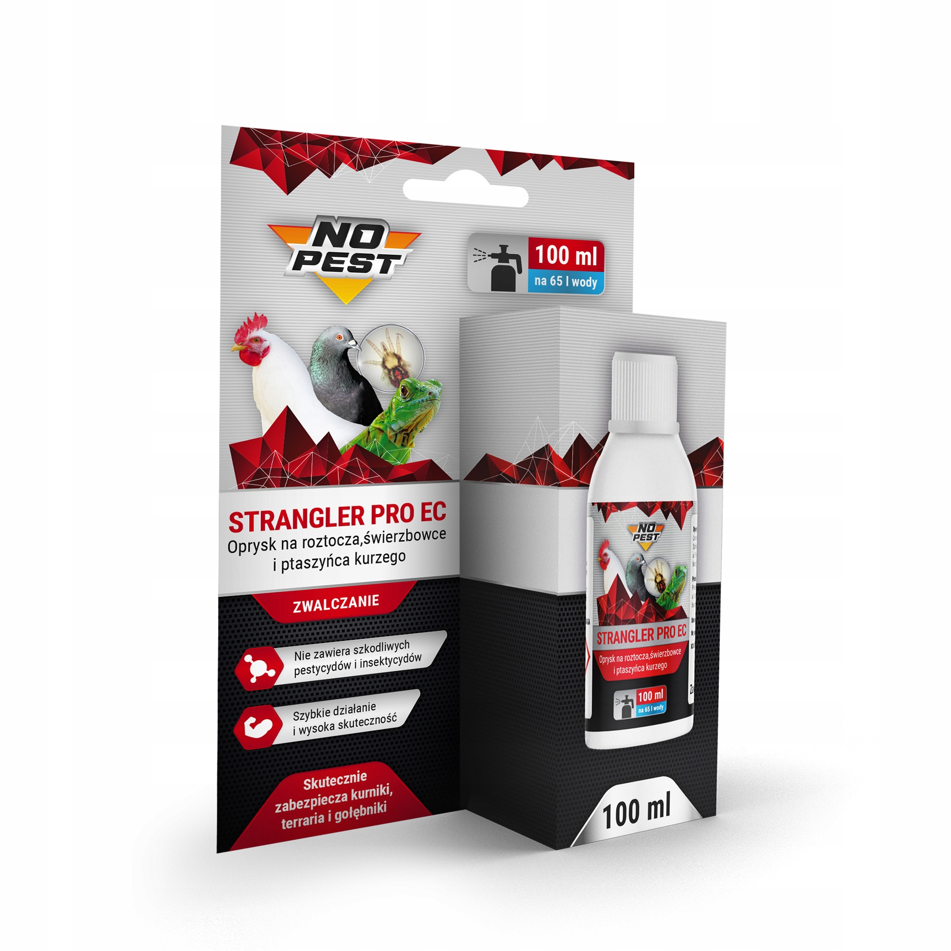OPRYSK PŁYN ŚRODEK NA ROZTOCZA PTASZYŃCA KURZEGO PTASZYŃCE NO PEST 100ML Pojemność 0.1 l