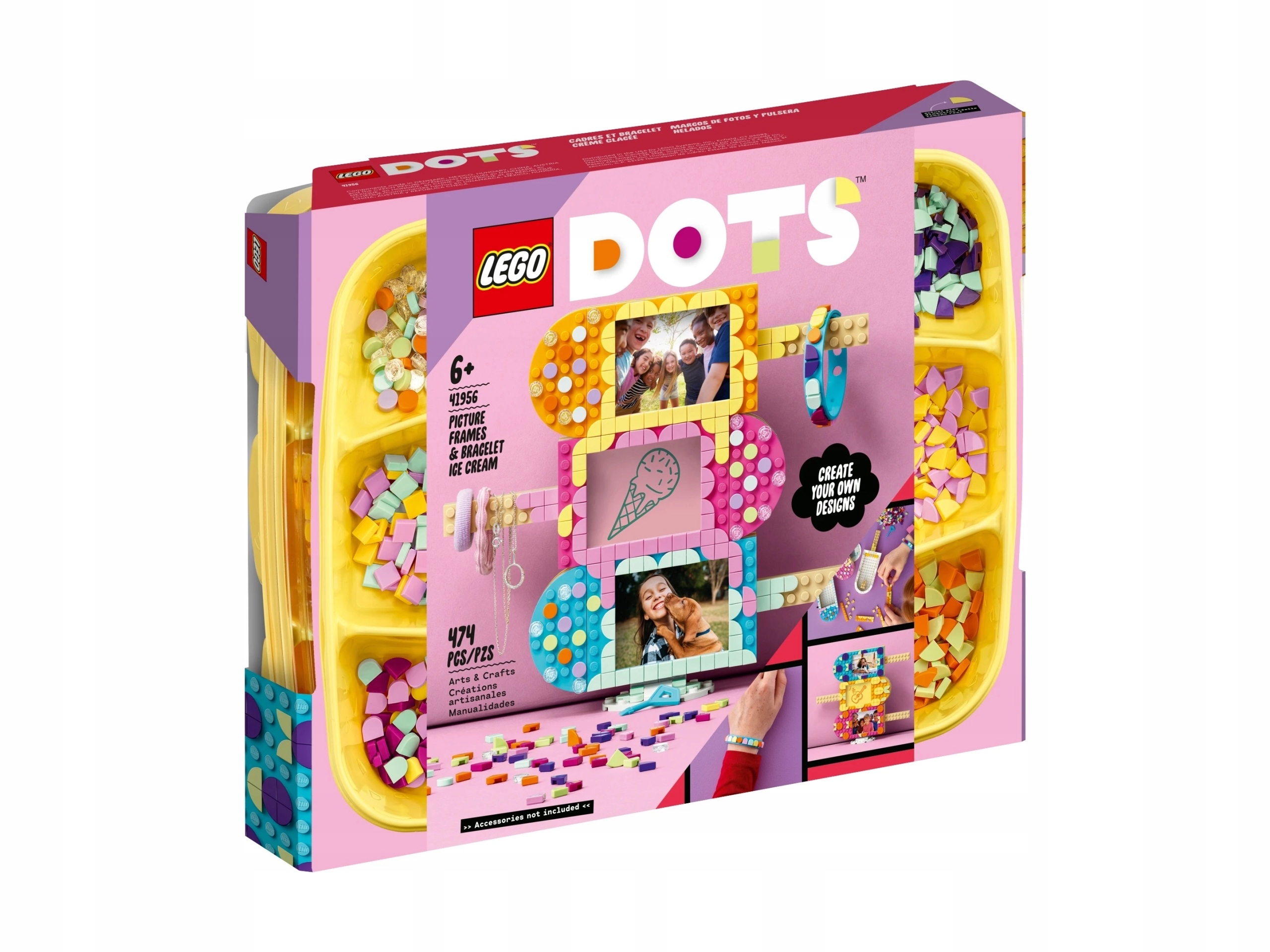 Lego 41956 Dots Fotorámečky ve tvaru zmrzliny a náramek