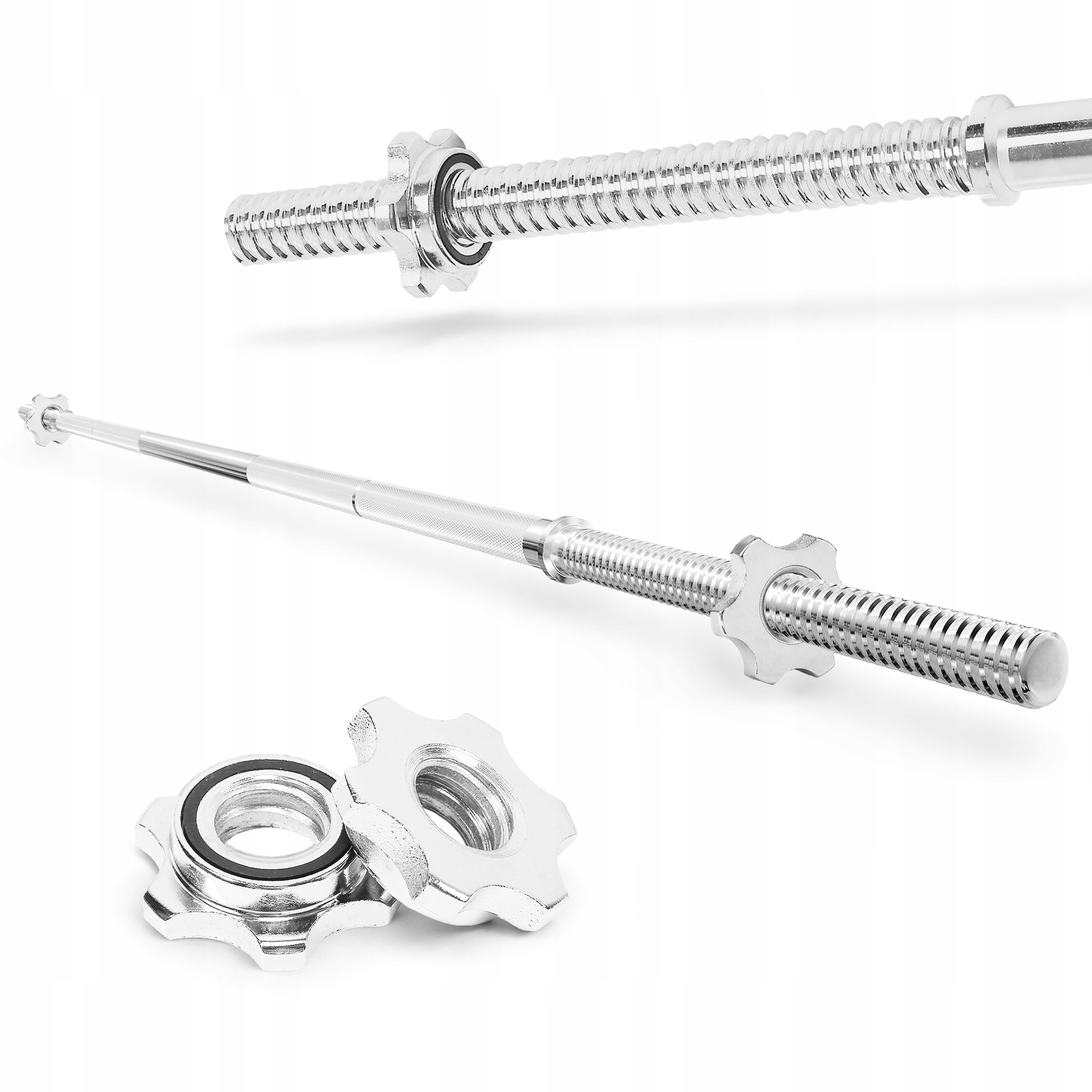 Gryf Cornix Prosty 180 CM Stalowy Pełny Gwintowany 25MM Zaciski Sztanga