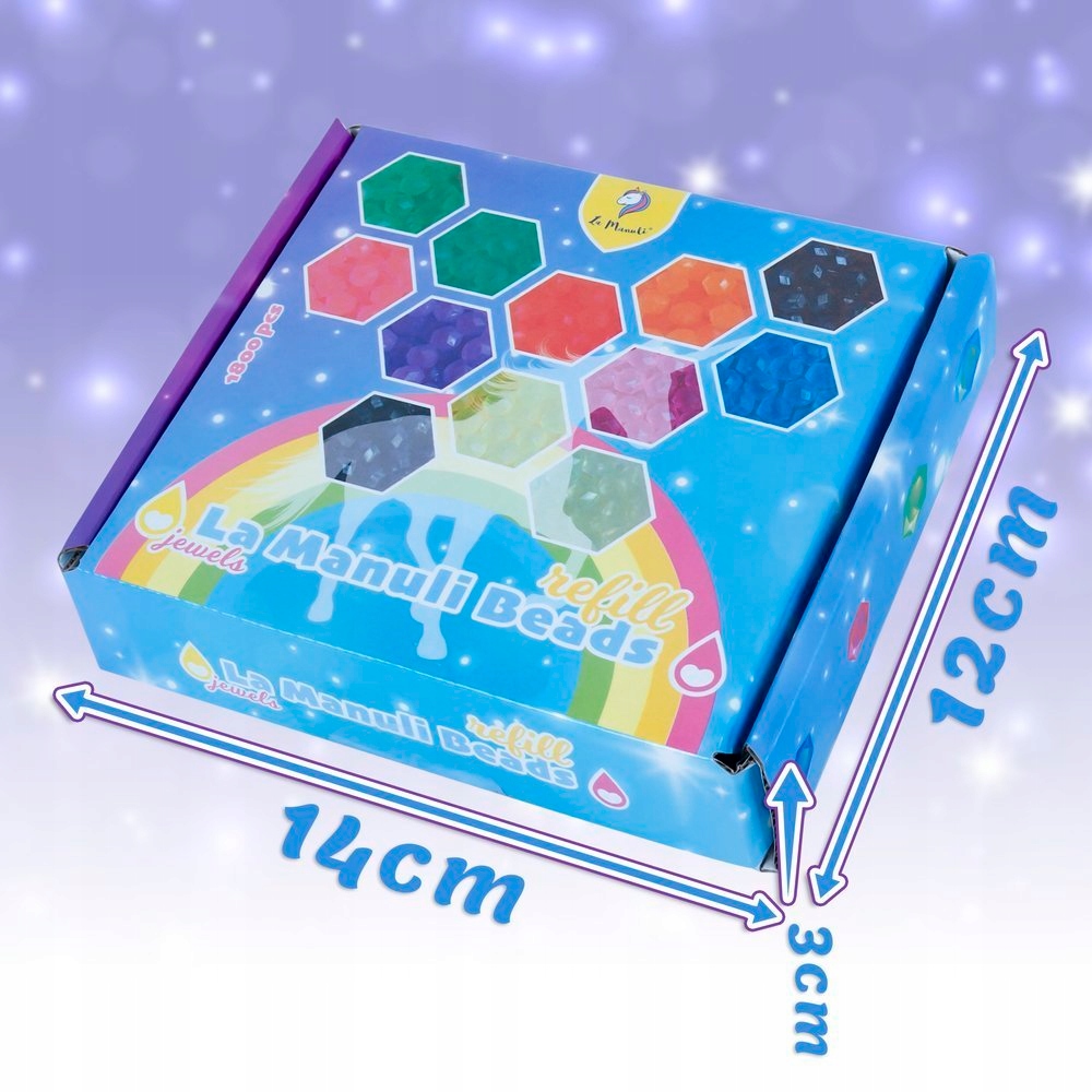 Koraliki Wodne Aqua do Spryskania La Manuli 1800 ele 12 Kolorów DIAMENTY Płeć chłopcy dziewczynki