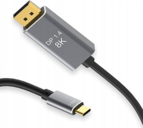 Kabel USB-C DisplayPort Zenwire 1014354000 czarny 2 m