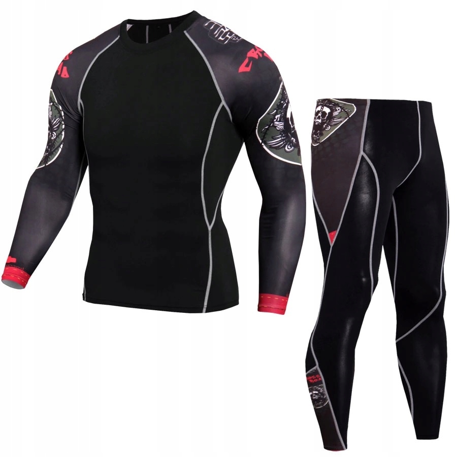 Odzież Termoaktywna Rashguard Leginsy Komplet XL