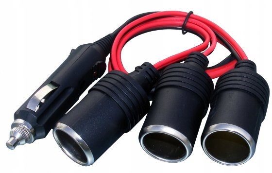 ROZGAŁĘZIACZ ZAPALNICZKI SAMOCHODOWEJ Z KABLEM X3