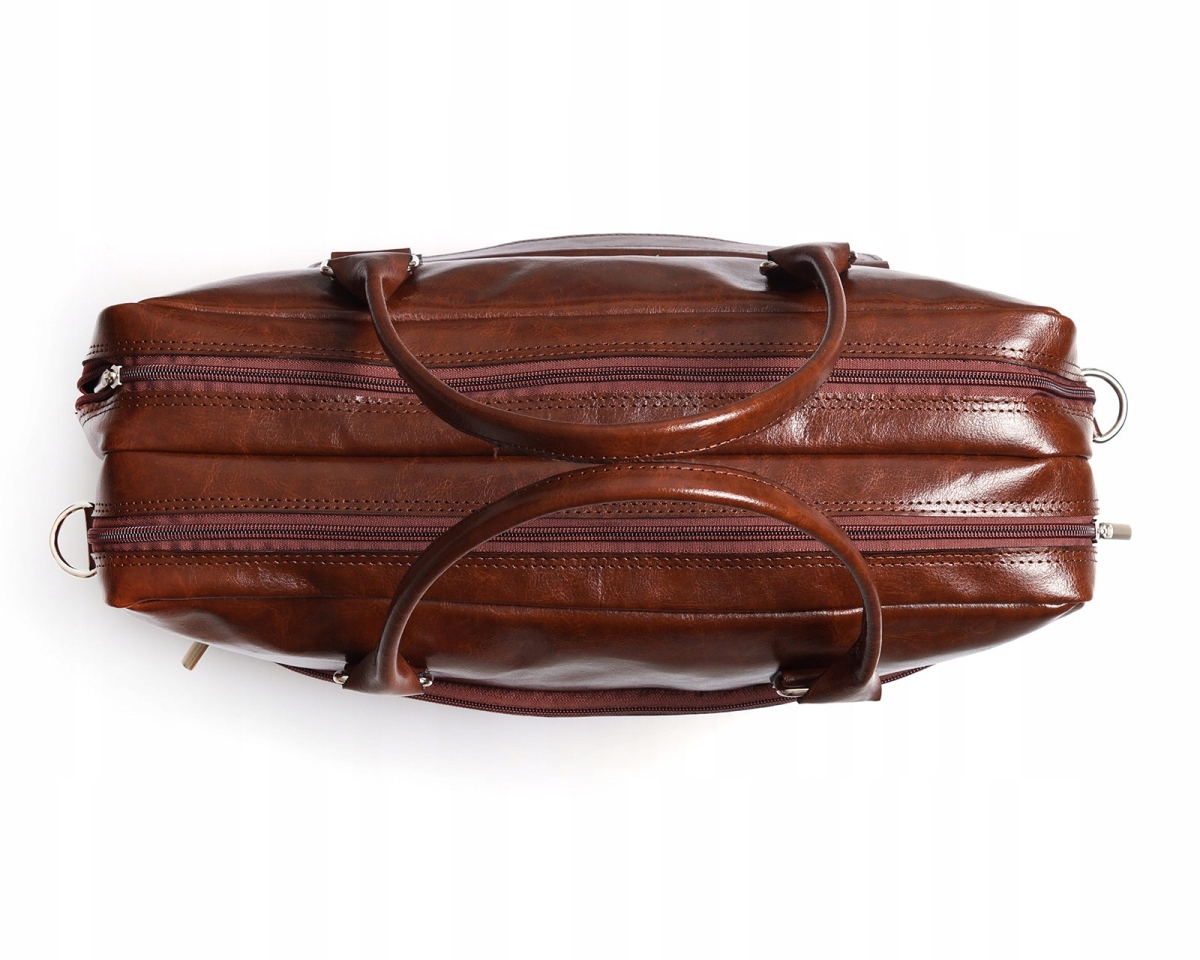 POLSKA SKÓRZANA TORBA NA LAPTOP SOLOME BRĄZOWA 17 CALI ALSTON Marka Solome