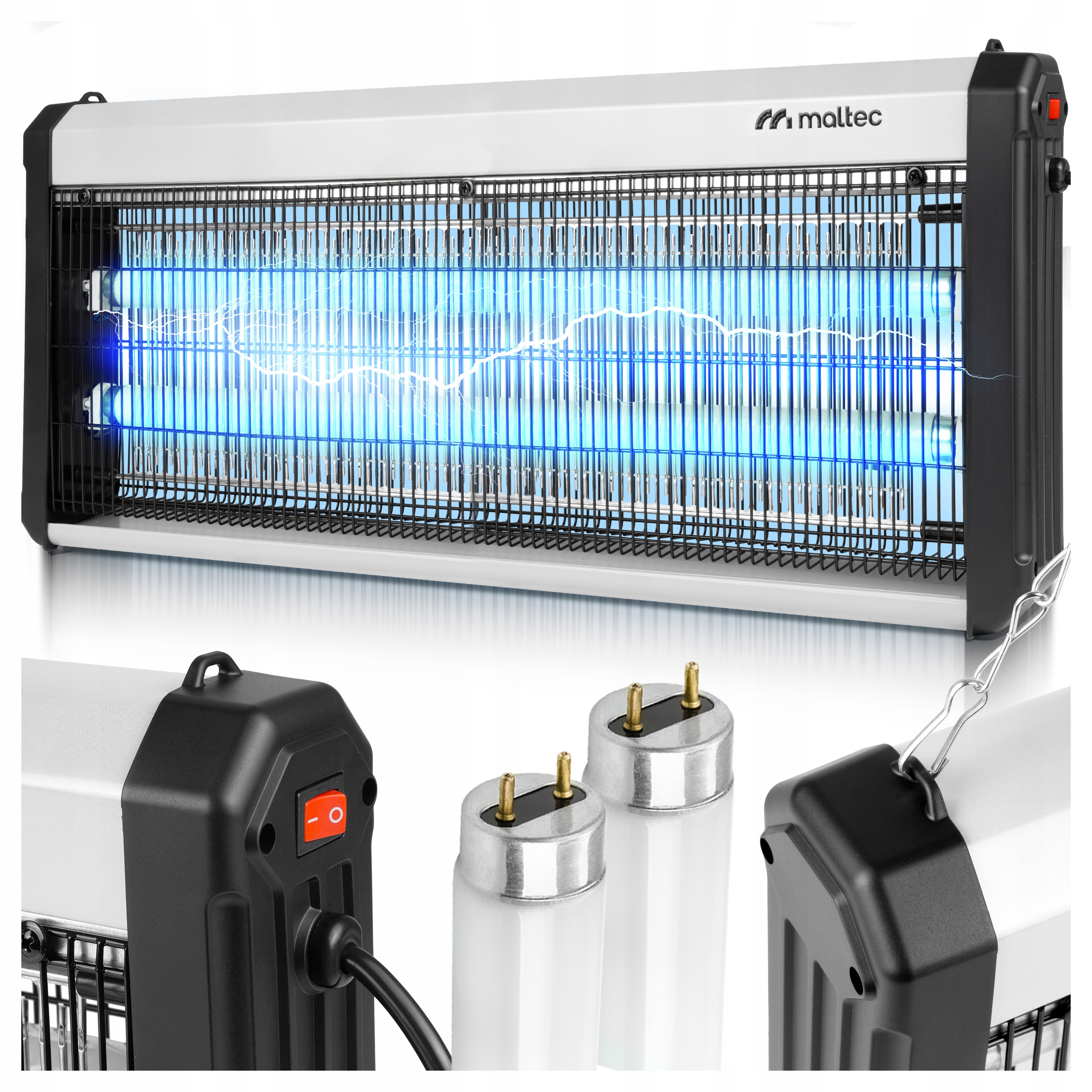 Silná Uv Lampa Proti Hmyzu Komárům Mouchám 40W Past 3800V