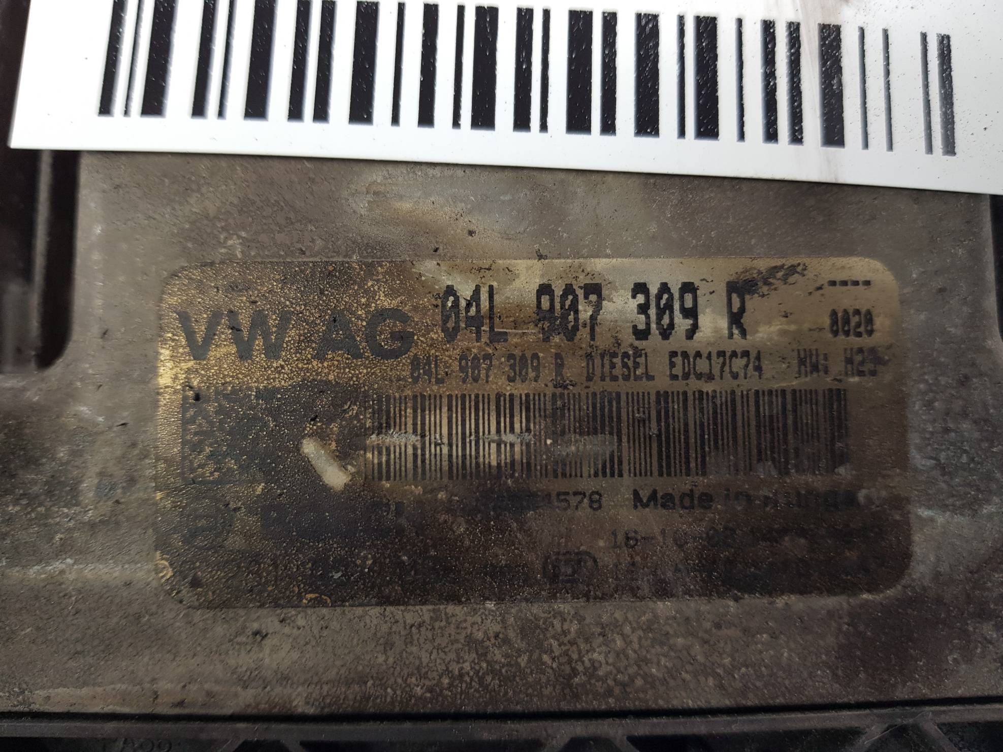 computer Motore ECU 04L907309R 1.6 TDI VOLKSWAGEN PASSAT B8
