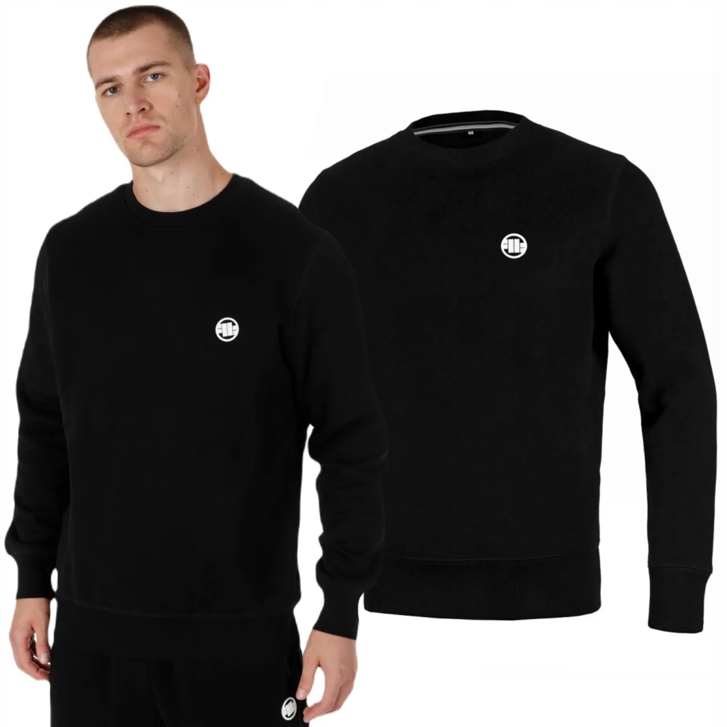 Pitbull New Brushed Fleece Group Mikina Logo Black L