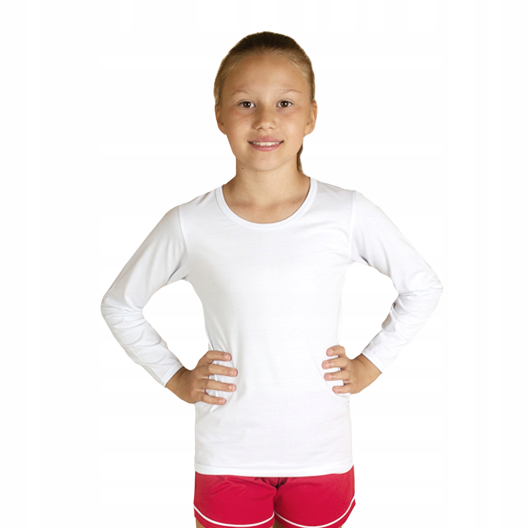 PODKOSZULKA DLA CHŁOPCA 104 DŁUGI RĘKAW BAWEŁNA BIAŁA Z DŁUGIM RĘKAWEM Marka Marcinkowski