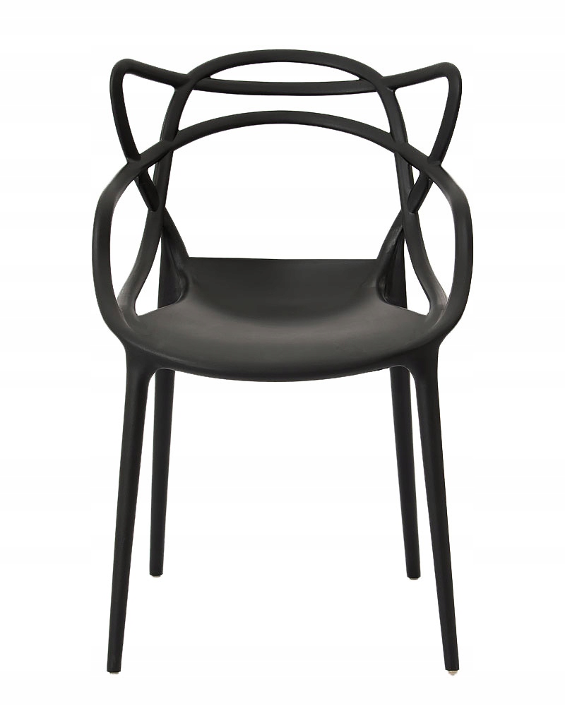 Krzesło Ażurowe Czarne Solidne Fotel LOFT do Domu Kawiarni Wersja PREMIUM EAN (GTIN) 5905658362546