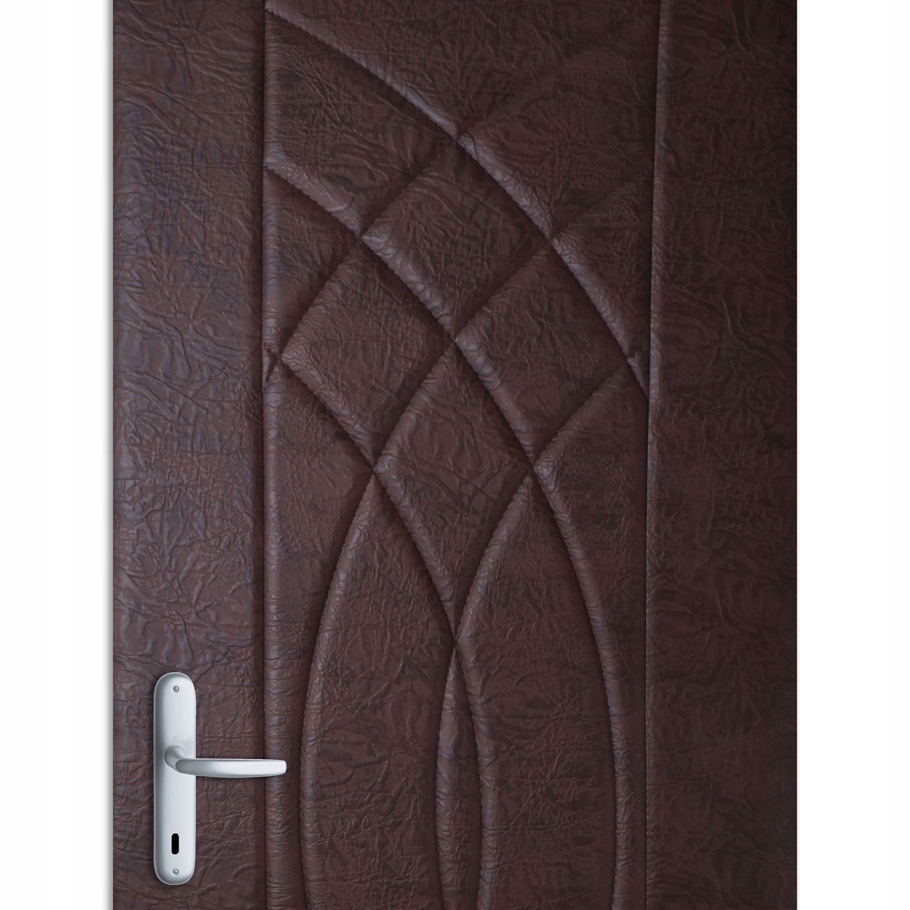 TAPICERKA DRZWIOWA OBICIE NA DRZWI DO 95 cm PIKOWANA GĄBKA PIANKA BRĄZOWA